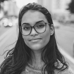 A promotional shot featuring women sharing their testimonials